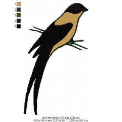 Bird Embroidery Design 23